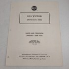 Rca Victor Service Data Index Radio Television January To June 1956 1957 1945-55