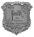 Angelstar With Faith Visor Clip  2-1 2 Inches High gray