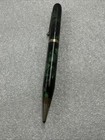 Vtg Salz Marbled Pencil Mechanical Twist Pencil Green Marble Gold Trim