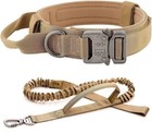 Tactical Dog Collar W  Handle  leash Heavy Duty Military Service Canine Training