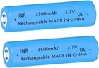 2 Pack 3 7 Volt 18650 Rechargeable Battery High Capacity 3500mah Genuine18650 Bu
