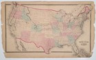 Mitchell Jr  1860 Texas Original Hand-colored County Map First-year Atlas Issue