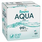 Pampers Aqua Pure Baby Wipes Unscented  99  Water  7-pack 392 Total Count