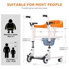 Patient Lift Wheelchair 180   Portable Shower Chair Lockcable 440lb Multifunction