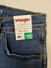 New Men s Wrangler Relaxed Fit Straight Leg Stretch Blue Denim Jeans  38 X 30