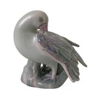 Chinoiserie Porcelain Pigeon Dove Bird Statuette Figurine Pastels