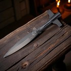 Hand Forged Medieval Viking Spearhead     High Carbon Steel Polished Art Object