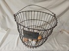 Antique Metal Wire Egg Basket Farm Decor  Country Farmhouse Primitive 14w X 12 t