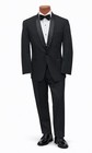 Boys Black Satin Shawl Lapel Tuxedo With Pants Shirt Bow Tie Studs Slim Size 8