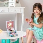 Rr Kids Musical Jewelry Box W  Drawer Mermaid Theme Blue Jewelry Set