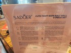Sadoer Cute Fruit Bath Salt Ball Bath Bomb Set Volcanic Mud dead Sea 6pc