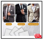 White Pocket Squares For Men  Soft 100  Pure Silk Pocket Square Solid Color