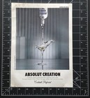 Absolut Vodka Magazine Print Ad Cocktails Perfected Bottle Advertisement  2011