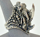 Axel Stocks Woman Claw Ring Signed Size 9 5
