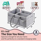 Baby Diaper Caddy Organizer Nursery Basket Set W 2 Drool Bibs   2 Pacifier Clips