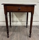 Antique Sheraton Style Oak Nightstand Lamp Table Work Table