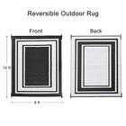  Outdoor Rugs 8x10 Waterproof For Patios Clearance plastic Straw Mats For 