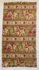Antique French Fabric Cretonne Roller Printed Floral C1890-1900 16x29 