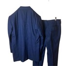 Retro Vintage Navy Multi-check Design Wool Material Double Suit Set
