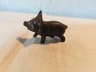 Vintage Cast Bronze Or Brass Pig Figurine