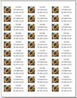 150 Sunflower American Flag Mailing Return Address Labels Personalized
