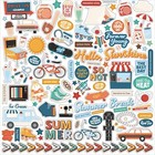 Echo Park Summer Break Collection Kit 12 x12  Papers Stickers Scrapbooking Nip