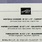 Wisteria Wonder Purple Cardstock Stampin  Up  24 Sheets New 8 1 2 X 11 Paper