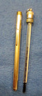 Vintage Glass Industrial Pocket Thermometer In Metal Screw In Case 6 5 