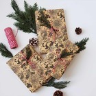 Floral Wrapping Paper  Brown Wrapping Paper  Vintage Black Floral Design With   