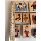 Stampabilities Rudolph Rubber Stamp Set Santa Claus Snowman Lion Boss Elf Bumble
