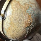 Replogle World Classic 12  Floor Globe Vintage Cold War Ussr Turned Wood Stand
