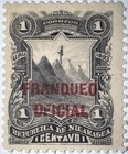 Travelstamps 1893 Nicaragua Stamps Op    franqueo Oficial   mountain View Stamp Mint