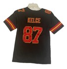 Nike Youth Kc Chiefs Customized Travis Kelce Black Stitched Jersey Size S