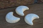 Play Food Realistic Pretend Fake Faux Cookie Lot Set Almond Crescent Moon Frost