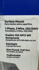 Midwest U065p010p Non-fuse Ac Disconnect With Gfci Receptacle 60 Amps 240v New