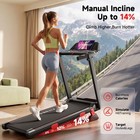 Treadmill For Home 350 Lbs Weight Capacity  Folding Walking Pad With 14  Incline
