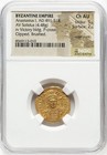 Gold Anastasius I 491-518 Ad  Byzantine Empire 5 5 Av Solidus Coin  Ngc Ch Au