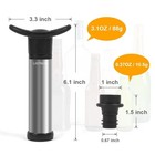 Wine Saver Pump With 6 Vacuum Wine Stoppers  Wine Bottle Preserver Keep Wine    