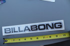Billabong Surfboards Silver Black Og V54c Vintage Surfing Sticker Window Decal