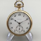 1915 Hamilton 910 Pocket Watch Men 47mm 17j Gold Filled Open Face Manual Wind
