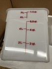 Cambro 8sfsp148 White Poly 7 5 Qt Cam-square Container - Pack Of 2
