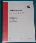 Cummins Onan Rv Generator Hgjaa Hgjab Hgjac Series Service   Parts Manual Book