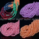 Faceted Natural 2x4mm Multicolor Gemstone Rondelle Abacus Loose Beads 15  