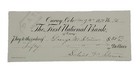 1890 Bank Check  The First National Bank  Ouray  Co  96 George M 