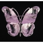 Napier Green Enamel Butterfly Brooch Silver Tone Blue Crystal Rhinestone Pin Nib