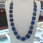 Ancient Square Shape Old Lapis Lazuli Beaded Necklace