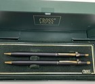 Vintage Citgo Eagle Logo Cross Pen   Pencil Set Classic Black W gold Trim New