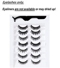 7pcs Unique Magnetic Eyelashes 3d False Lashes Fuax Mink Natural Look Reusable