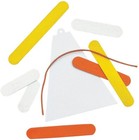 New Craft Stick Candy Corn Ornament Craft Kit Fall Kid 