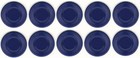 New 500 3 1 G Blue Light Weight Interlocking Plastic Roulette Poker Chips  